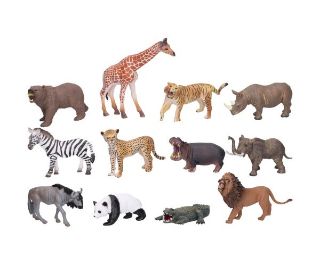 Obrázek z Zvířátka figurky savana 13cm (12ks) 